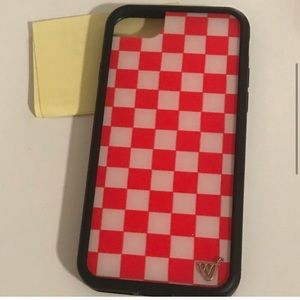 red wildflower iphone 7 case